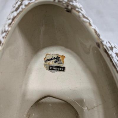 Vintage Haeger Brown Speckled Duck Planter