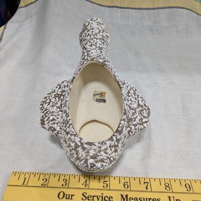 Vintage Haeger Brown Speckled Duck Planter