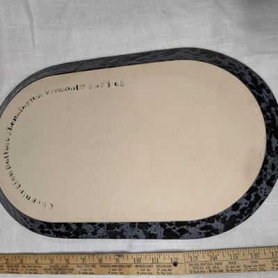 NOS Bennington Pottery Black Agate Platter (1/4)