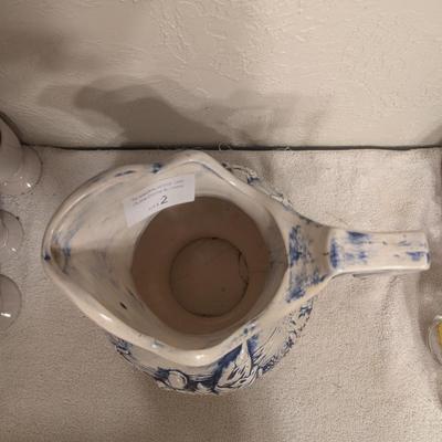 Sale Photo Thumbnail #9: Ceramic Pitcher- George Washing Crossing the Delaware