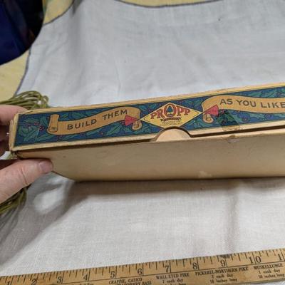 Propp Cloth Covered Cord Xmas Lights Mazda Lamps Org Box 1920s