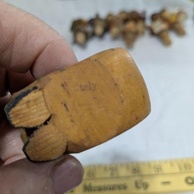 Set of 3 ANRI Wooden Carved Napkin Holders