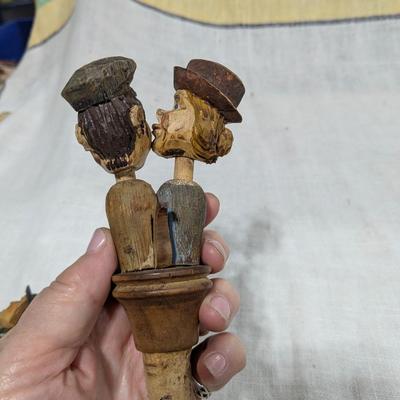 Collection of 5 ANRI Hand Carved Bottle Stoppers