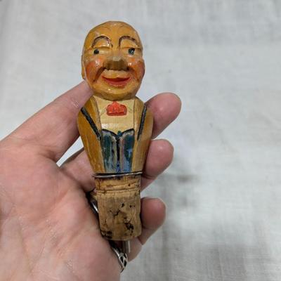 Collection of 5 ANRI Hand Carved Bottle Stoppers