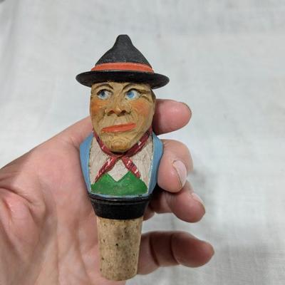 Collection of 5 ANRI Hand Carved Bottle Stoppers