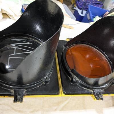 Authentic GE Wait Walk Crossing Street Sign