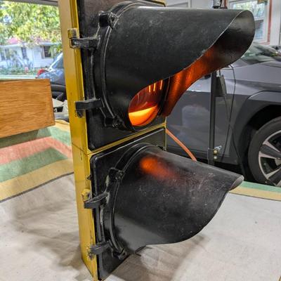 Authentic GE Wait Walk Crossing Street Sign