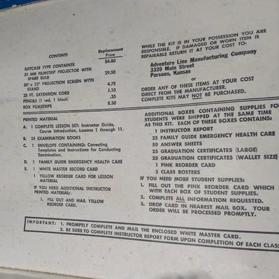 Genuine NRA Gun Training Kit Pkg in a Cold War Medical Self Help Kit