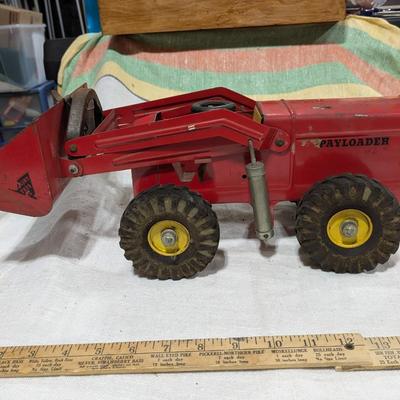 VINTAGE 1950'S NYLINT PAYLOADER PRESSED STEEL CONSTRUCTION TOY