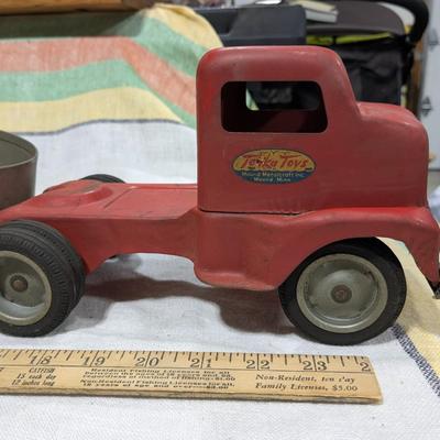 1953 Tonka Grain Hauler Tractor & Trailer Model #550