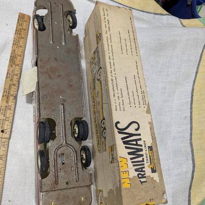 1955 Trailways Bus Plastic and Metal w/ Box