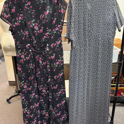 Sale Photo Thumbnail #155: By Amanda Lane (size 14) and Liz Claiborne Studio (size Large). Good condition. Both are 100% polyester.