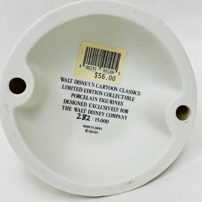 Sale Photo Thumbnail #162: Ceramic figurine of Mickey and Pluto, with Pluto acting as Mickey's butler.  Recreates a scene from a 1941 cartoon.  Very good condition.