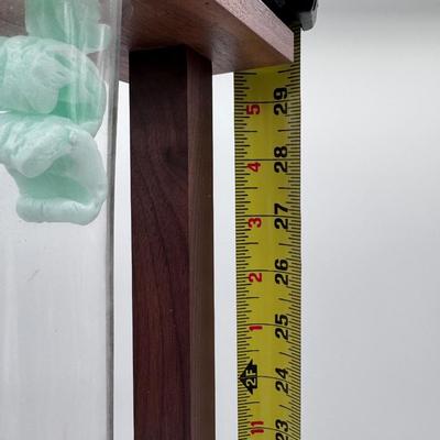 Full Yard of Ale Glass w/Wooden Stand