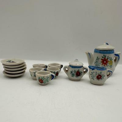 Vintage Miniature Porcelain Tea Set