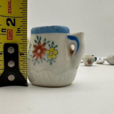 Vintage Miniature Porcelain Tea Set