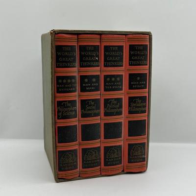The World's Great Thinkers 4 Volume Boxed Set