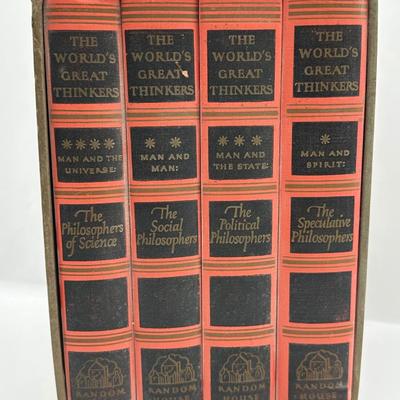 The World's Great Thinkers 4 Volume Boxed Set