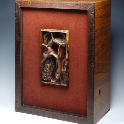 1171 Artisan Rosewood Shadow Box "Torrid" by Stephen Smith Daniell.