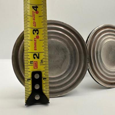 Pair of Fisher Sterling Weighted Candle Holders