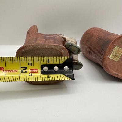 Vintage UCTCI Ceramic Hand Painted Young Boy and Girl Figurines