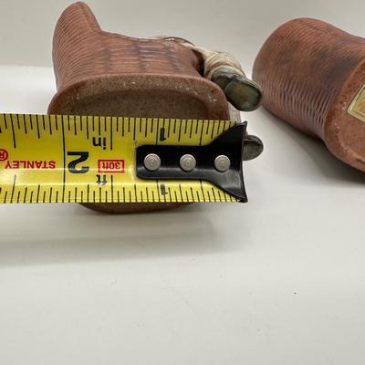 Vintage UCTCI Ceramic Hand Painted Young Boy and Girl Figurines