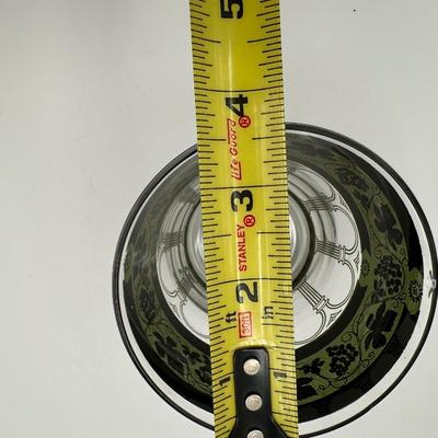 Mid-Century Cera Glass Tumblers with 22 Karat Gold Decorations