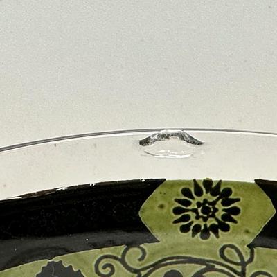 Mid-Century Cera Glass Tumblers with 22 Karat Gold Decorations