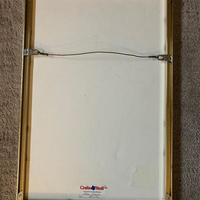 Vintage Edna Hibel Signed Lithograph - Mother & Children Art Print, Framed 14x21"