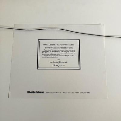 Three Vintage Philly Photographs by Robert Ehrlich & Linda Sacco Signed Limited Edition 16” x 20”