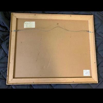 Tony Rosati Etching Signed Limited Rare Colored 33”w x 27”h