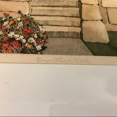 Tony Rosati Etching Signed Limited Rare Colored 33”w x 27”h