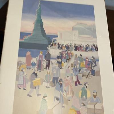 Joni Levy Liberman 1985 Print “A Bright New Beginning” Signed in Lithograph 13.5”w x 18.5”h