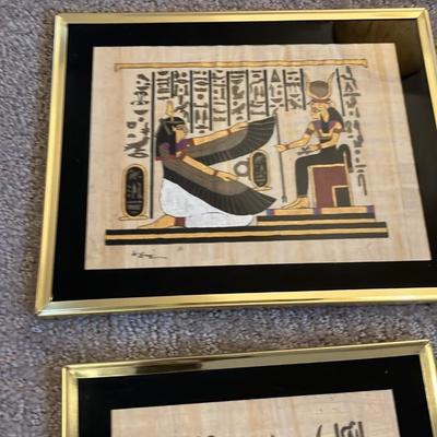 1980s hand-painted Egyptian souvenir collection 8” x 10” each