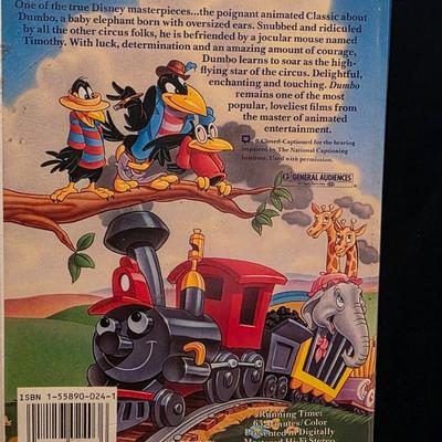Dumbo Black Diamond VHS Tape – Walt Disney's The Original Animated Classic 1989 Edition, Collectible Retro Film