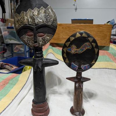2 African Fertility Dolls