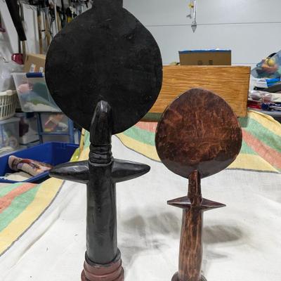 2 African Fertility Dolls