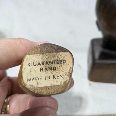 Collection of 4 African and Jamaican Tribal Art Sculptures