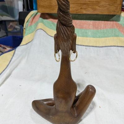 Hand Carved Meditative Woman Pose Sculpture