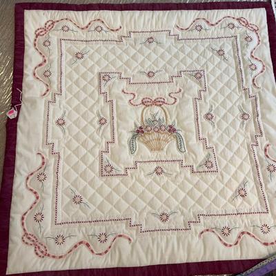 Sale Photo Thumbnail #29: Three Lap Quilts, One is made of Ties, Needle work.