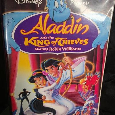 Aladdin and the King of Thieves VHS (1996) – Disney’s Classic Animated Movie Starring Robin Williams as Genie