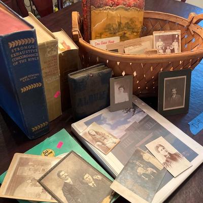 Sale Photo Thumbnail #49: Vintage Oval Picture the others are reprinted.
Old Pictures and Bixby History, Baskets, Books.