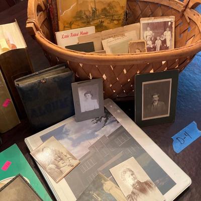 Sale Photo Thumbnail #50: Vintage Oval Picture the others are reprinted.
Old Pictures and Bixby History, Baskets, Books.