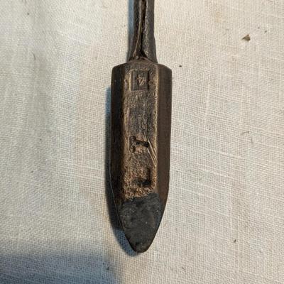 Vintage Blacksmith's Soldering Iron, Wooden Handle, Copper Tip.