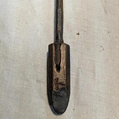 Vintage Blacksmith's Soldering Iron, Wooden Handle, Copper Tip.