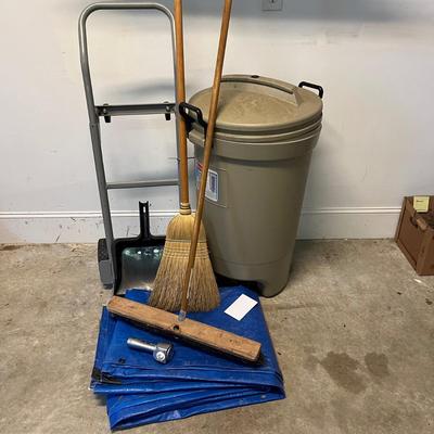 Hand Truck, Eco-I-Lite Emergency Light, Rubbermaid Container, & More Household Items (G-BC)