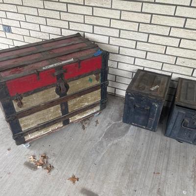 Sale Photo Thumbnail #102: Trunk and old ammo boxes