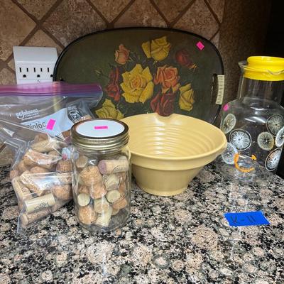 Sale Photo Thumbnail #112: Corks, Rooster Dishes and more.