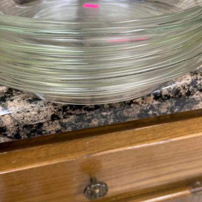 Sale Photo Thumbnail #122: Pyrex, Corning ware, Pie plates and more.