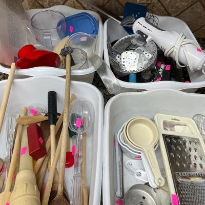 Sale Photo Thumbnail #150: Glasses, Cups and Utensils